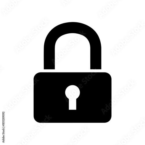Open padlock