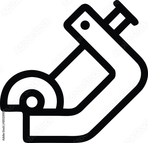 Measuring tape icon, tape measure for construction and renovation, tool illustration vector