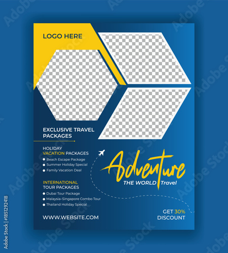 Professional Travel Flyer Design for Tour Agency Marketing