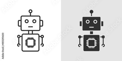 AI Satellite icon representing intelligent space technology, featuring a satellite with circuits or neural patterns to symbolize data transmission, communication, and advanced satellite systems.