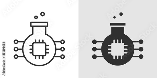 Testing icon representing intelligent system evaluation, featuring checkmarks, gears, or nodes with neural or circuit elements to symbolize automated testing, quality assurance, and system analysis.