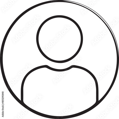 Profile icon representing user Vector