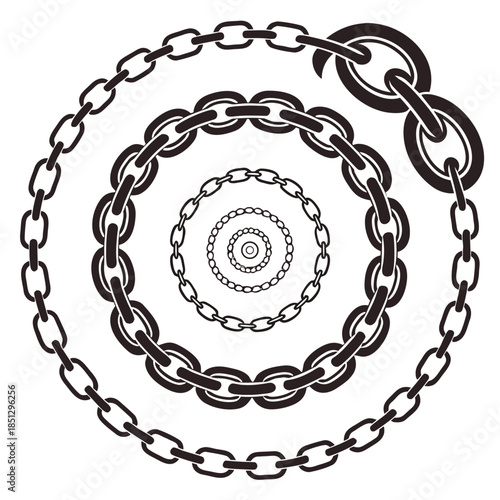 Vector illustration black and white clock with roman numerals