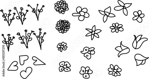 Hand drawn doodle design with white background