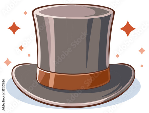 Classic Top Hat Shimmering with Elegance A Timeless Accessory for Stylish Occasions