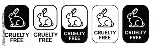 cruelty free animal testing label icon