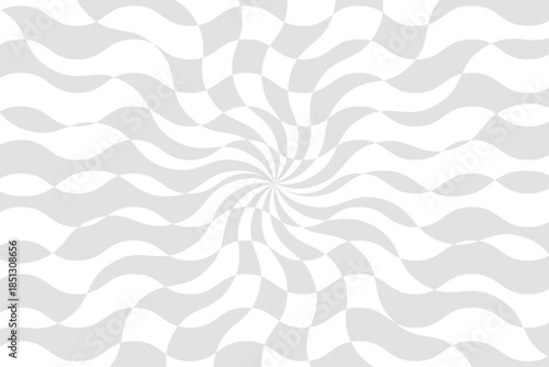 Vector abstract distorted background. Dynamic backdrop with optical illusion, op art.