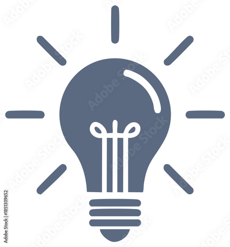 Illustration of a Lightbulb for Ideas Creativity and Innovation Concept