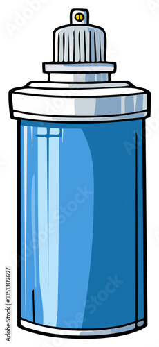 Blue Spray Bottle Illustration Liquid Container Artwork Freshness Concept