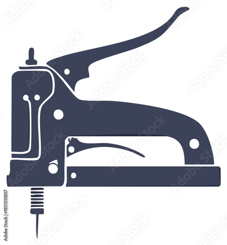 Handheld Staple Gun Tool Icon for Construction and Crafting Projects
