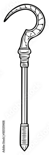 Ancient Egyptian Crook and Flail Symbol of Pharaoh Authority and Power