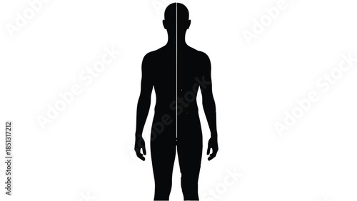 silhouette of a man standing