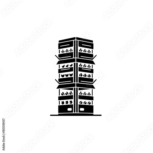 Modern vertical garden structure