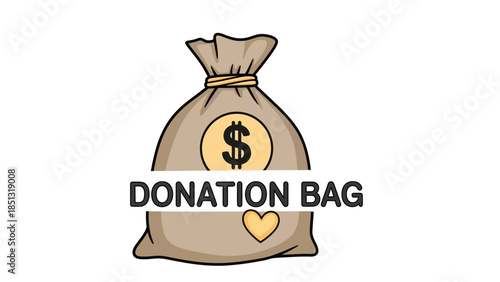 Cartoon vector illustration of a black witch cat wearing a hat next to a pumpkin and a sack with money for a Halloween business holiday celebration design