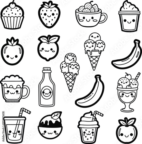 Sports equipment and accessories icon set