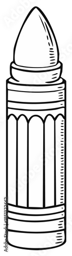 Hand Drawn Antique Perfume Bottle Elegant Glass Flacon Retro Perfumery Design