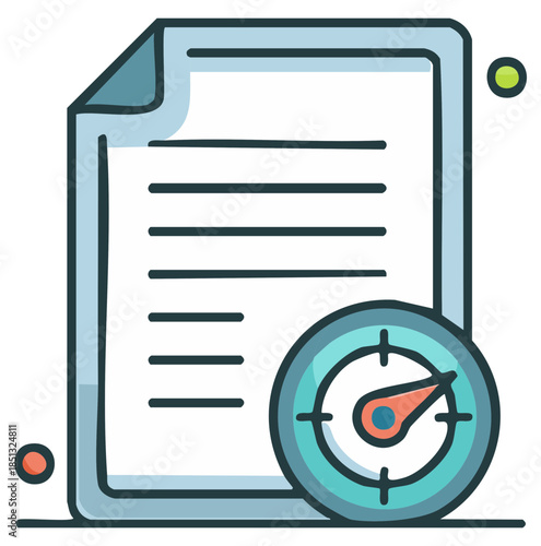 Document with Deadline Shows Project Management Efficiency and Time Sensitivity