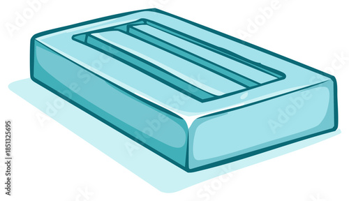 Cartoon Style Blue Soap Dish for Bathroom Storage and Organization