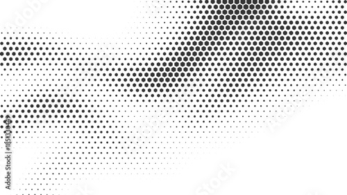 Dynamic abstract halftone dotted waves forming layered motion background with modern texture ideal for digital artwork, futuristic designs and professional creative projects. Vector Illustration