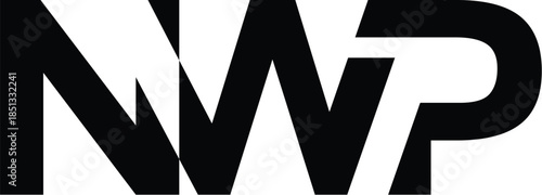 Letter NWP minimalist logo