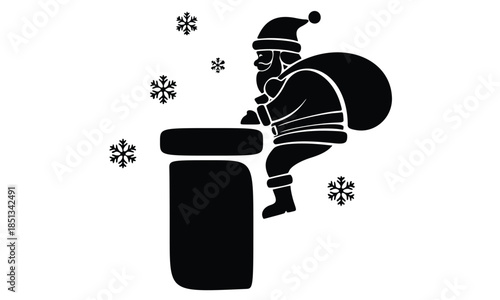 vector illustration of a Santa Cluas