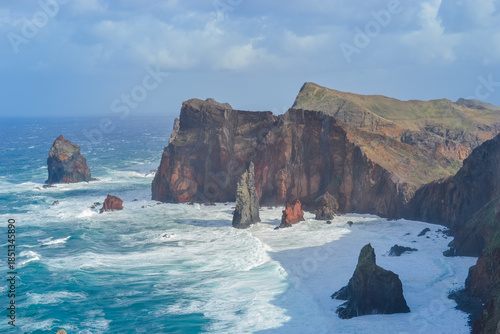 Madeira, Portugal, 12.12.2025: Rocky Coast of Ponta de São Lourenço
