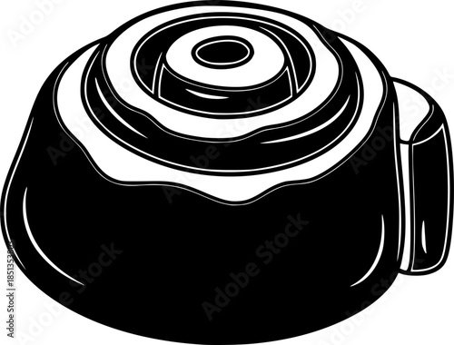 cinnamon roll or pastry transparent background for web and graphic design
