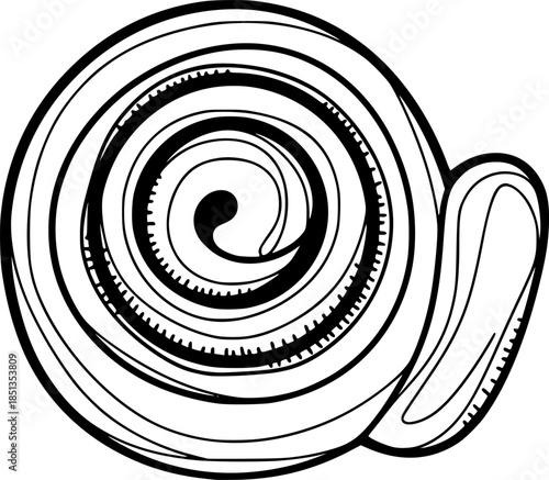 cinnamon roll or pastry transparent background for web and graphic design
