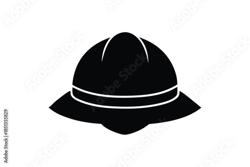 spelunking helmet icon vector silhouette
