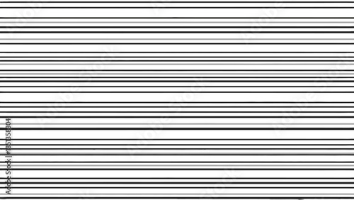 Clean minimalist thin black horizontal lines pattern on an isolated white background, conveying order and simplicity.