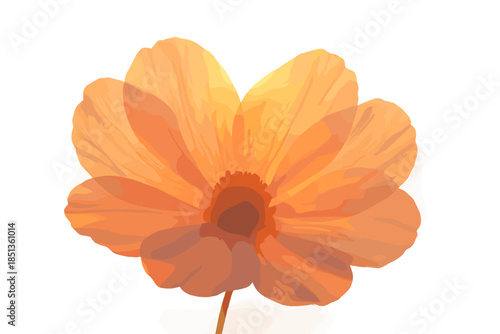 Sunrise Through Petals. a sunrise filtering softly through translucent flower petals forming a “soft start” glow, rose and amber