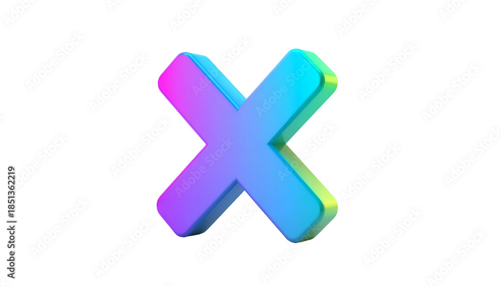 Obraz premium 3D-rendered, gradient-colored 