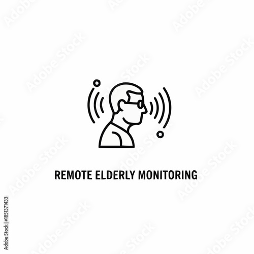 Remote elderly monitoring system with voice communication
