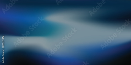 Blurred abstract background featuring a smooth gradient of blue, teal, and white hues.