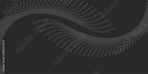 Abstract Dark Wave Pattern of Dots.