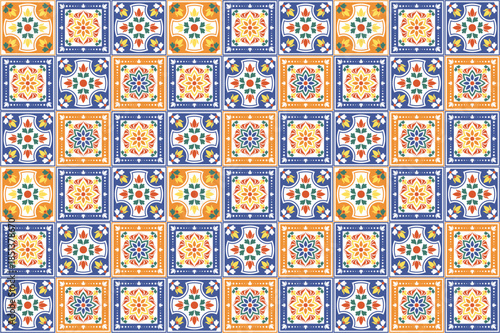 Seamless colorful patchwork. Vintage multicolor pattern in turkish style. Hand drawn background. Islam, Arabic, Indian, ottoman motifs