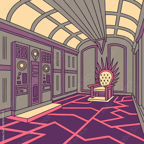 Neon Reactor Throne Room