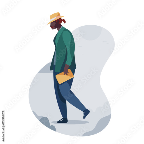 snowboarder with snowboard