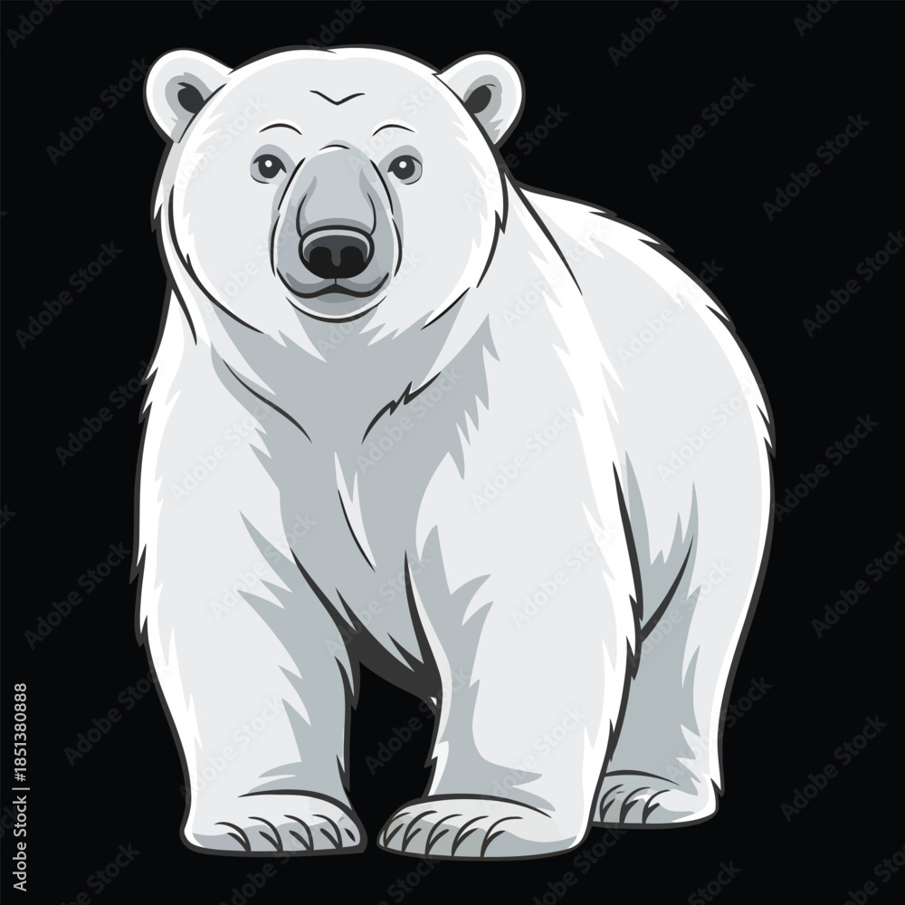 Fototapeta premium polar bear vector