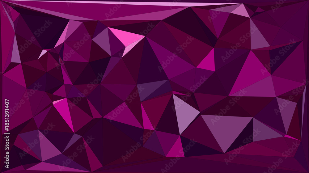 Obraz premium Purple Low Poly Abstract Polygon Background