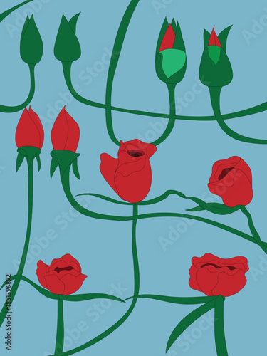 Wallpaper of Phases of Roses