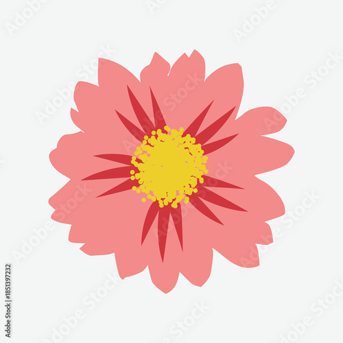 flower sticker botanical design in transparent background3.eps