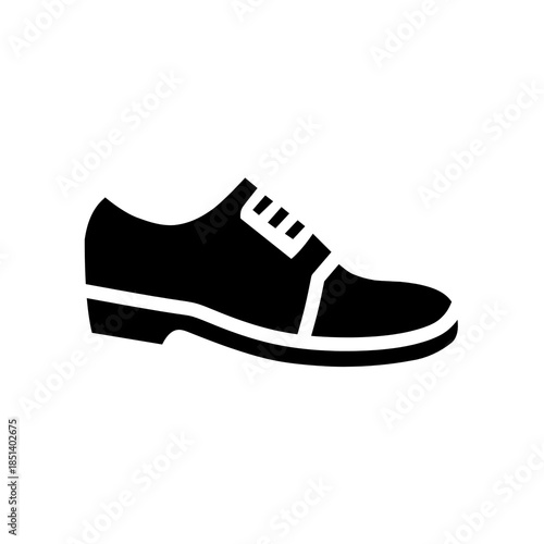 black sneaker icon transparent background cutout