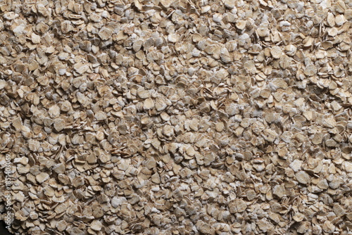 Oat flakes close up studio shot over