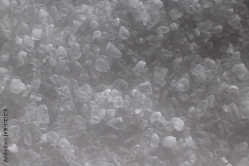Salt close up studio shot over