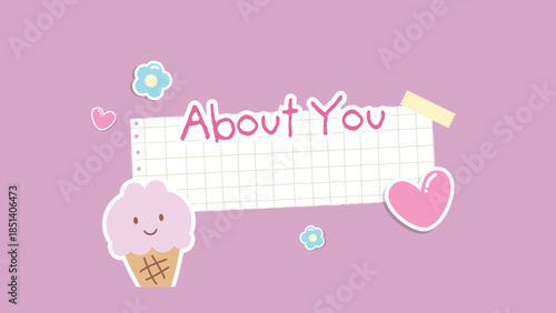 Pink Cute Playful Birthday wishing card