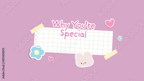 Pink Cute Playful Birthday wishing card