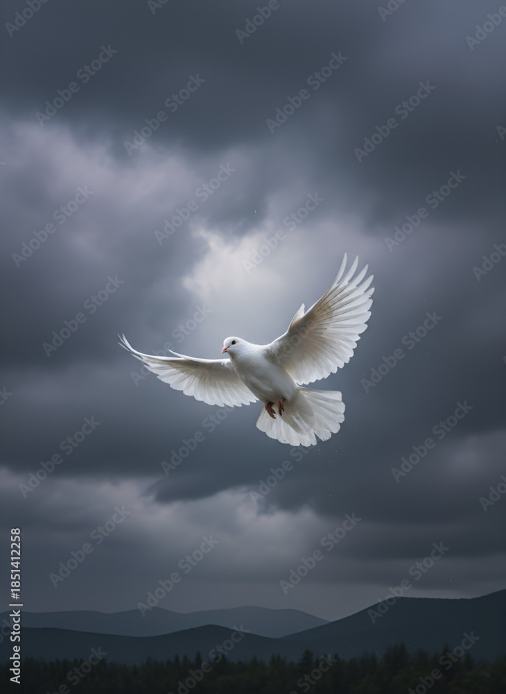 Fototapeta premium seagull in the sky