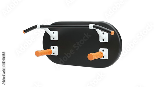 Pull-up Bar with Handles Isolated on White Background