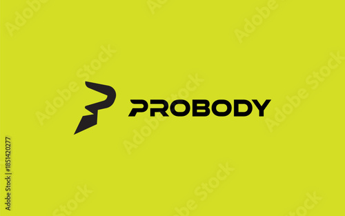 P letter logo monogram , wordmark sport logo design